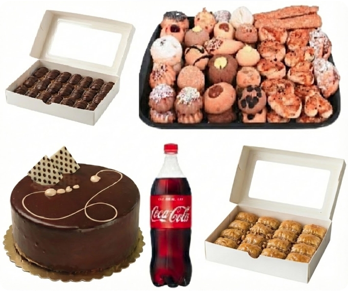 Tüm Lezzetler Bir Arada 5'li Cevizli Menü pasta